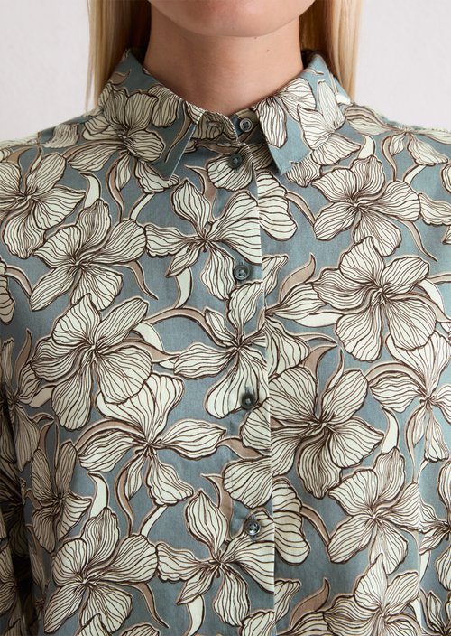 Regular blouse — Medium Blue