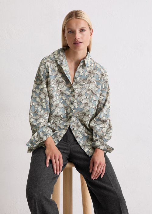 Regular blouse — Medium Blue