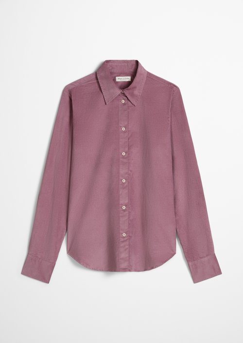 Fitted velvet blouse — Gentle Mauve
