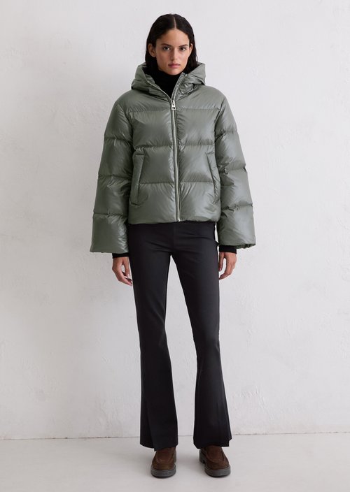 Shiny puffer down jacket relaxed — Castlerock