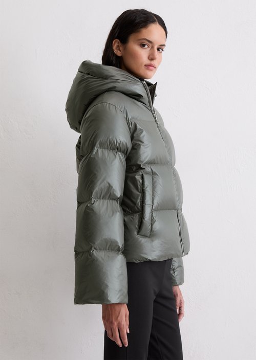 Shiny puffer down jacket relaxed — Castlerock