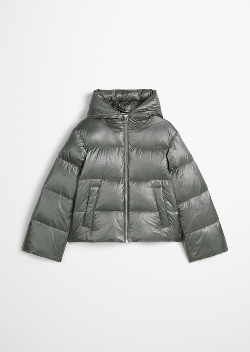 Shiny puffer down jacket relaxed — Castlerock