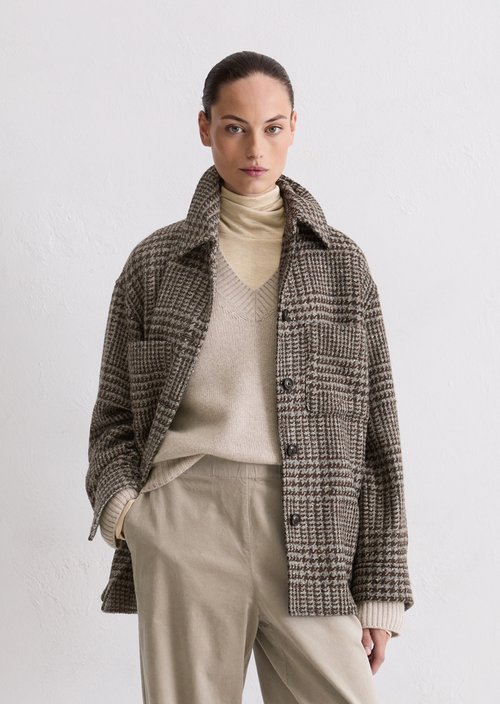Relaxed shirt jacket — Black