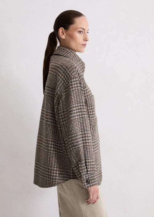 Relaxed shirt jacket — Black