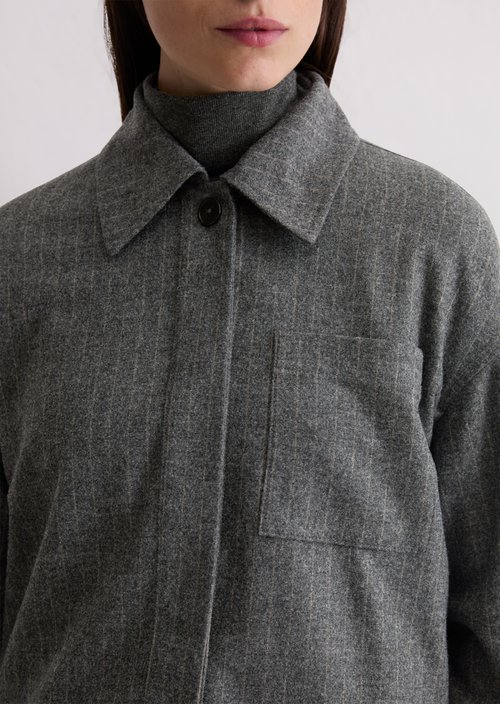 Regular pinstripe jacket — Dark Grey