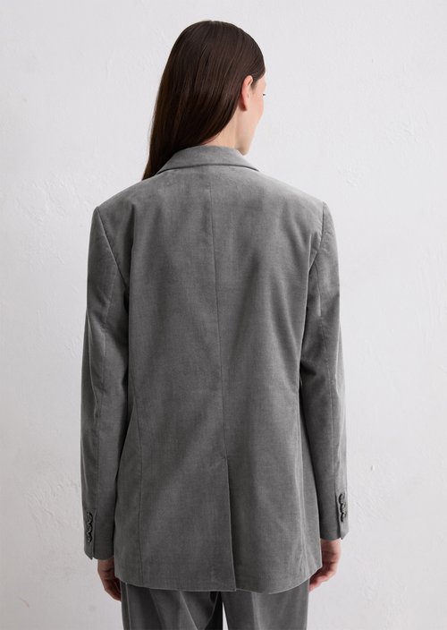 Velvet blazer tailored — Castlerock (alternate view)
