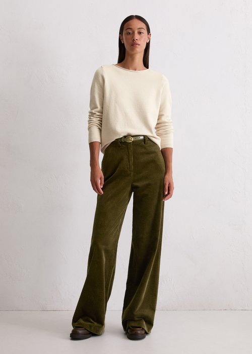 Basic knitted sweater regular — Light Oat