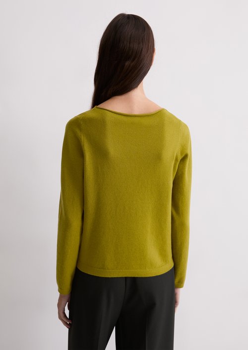 Basic knitted sweater regular — Bright Pea