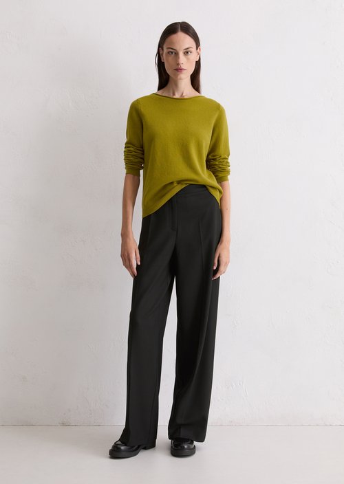 Basic knitted sweater regular — Bright Pea