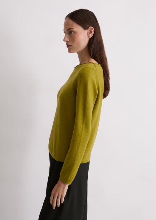 Basic knitted sweater regular — Bright Pea