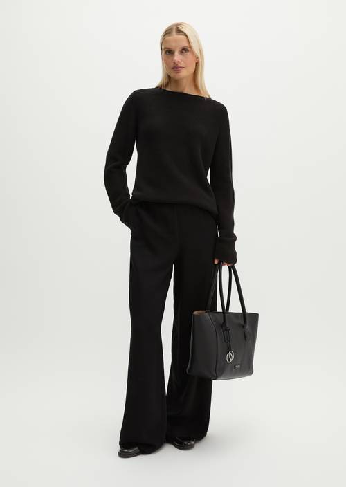 Pull en tricot regular Black en vue de face