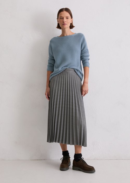 Knitted sweater regular — Slate Blue