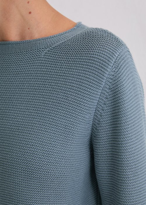 Knitted sweater regular — Slate Blue