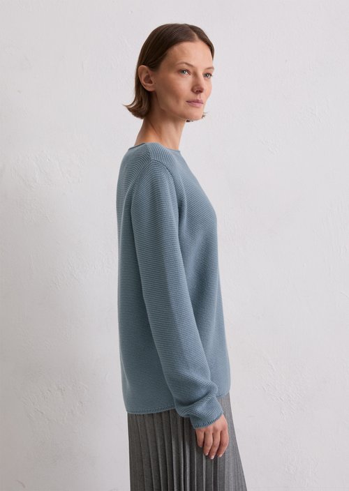 Knitted sweater regular — Slate Blue