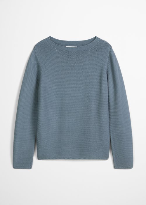 Knitted sweater regular — Slate Blue