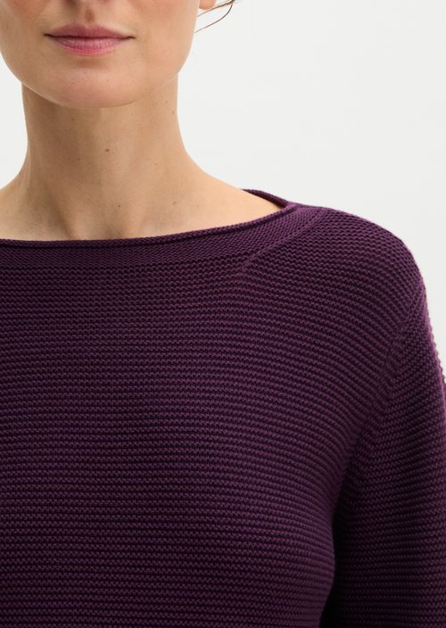 Knitted sweater regular — Pure Plum