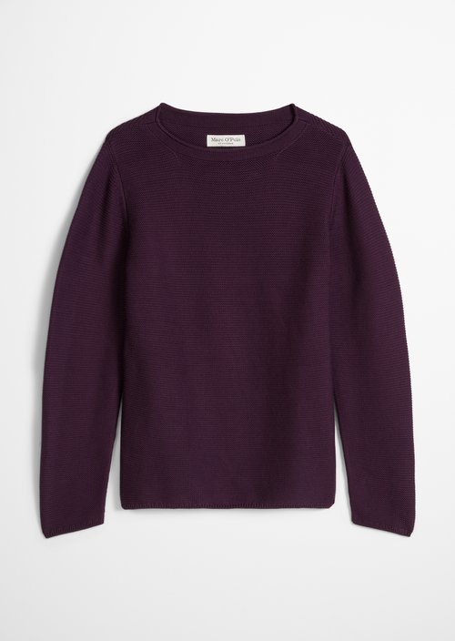 Knitted sweater regular — Pure Plum