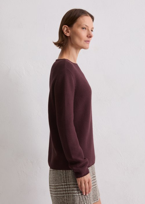 Knitted sweater regular — Black Cherry