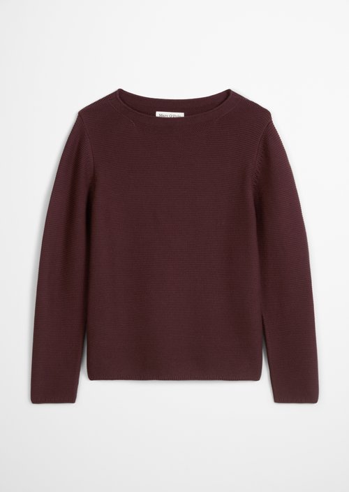 Knitted sweater regular — Black Cherry