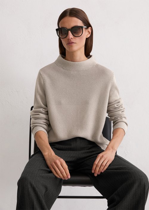 Knitted sweater slim — Chalky Mauve