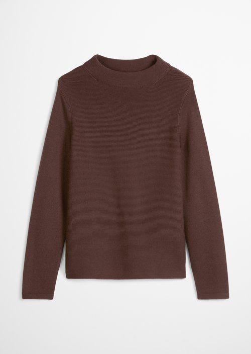 Knitted sweater slim — Shaded Brown Melange