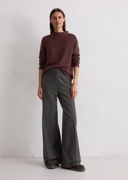 Knitted sweater slim — Black Cherry