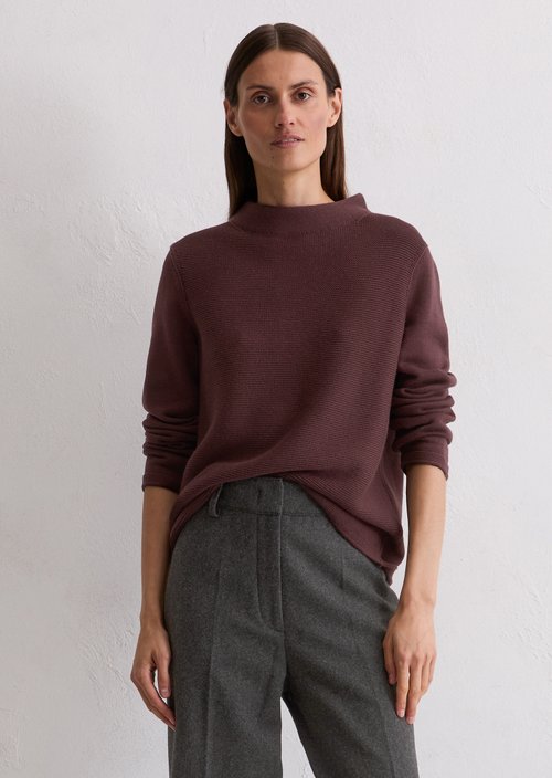 Knitted sweater slim — Black Cherry