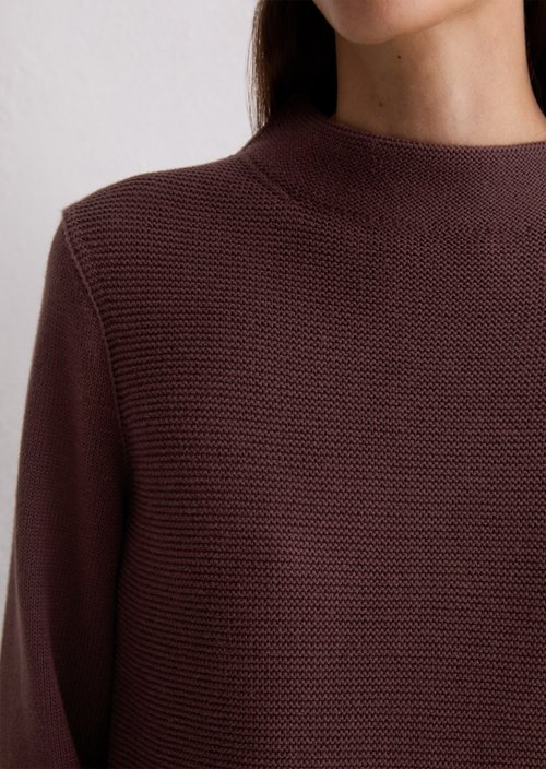 Knitted sweater slim — Black Cherry