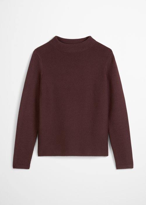 Knitted sweater slim — Black Cherry