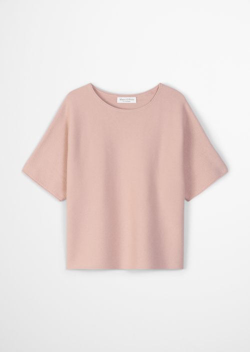 Short-sleeved knitted sweater loose — Pastel Rose
