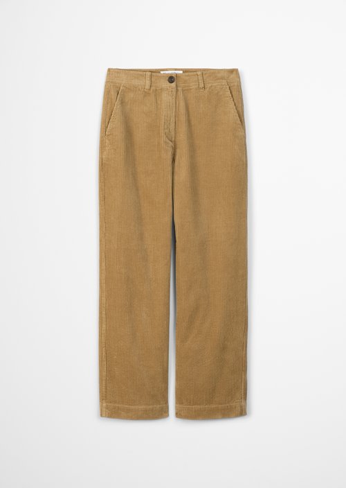 Corduroy pants model Lande loose — Salted Caramel