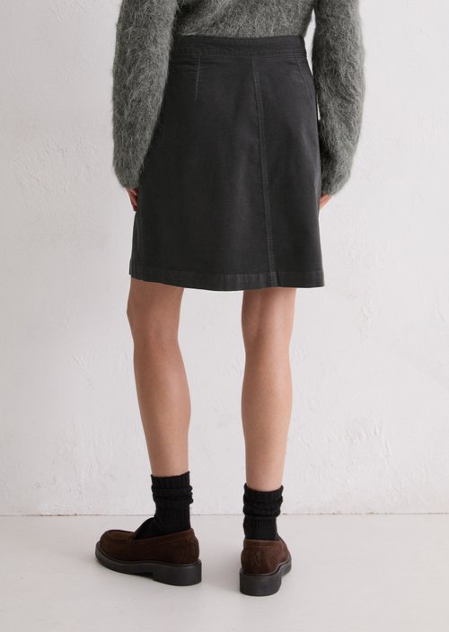 Short velvet skirt — Cloudburst