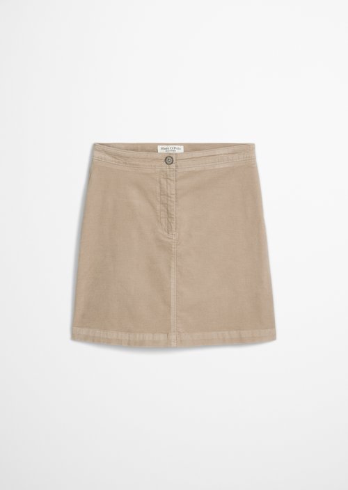 Short velvet skirt — Chalky Mauve