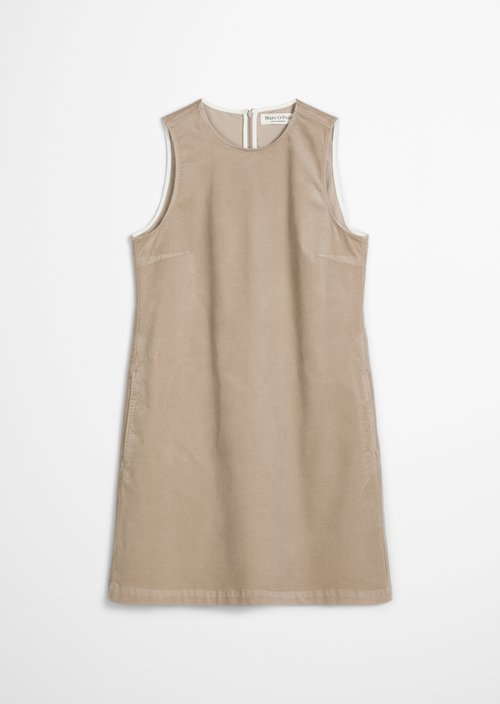 Short velvet dress straight — Chalky Mauve