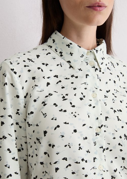 Regular all-over print blouse — Offwhite