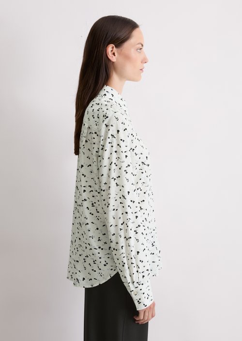 Regular all-over print blouse — Offwhite