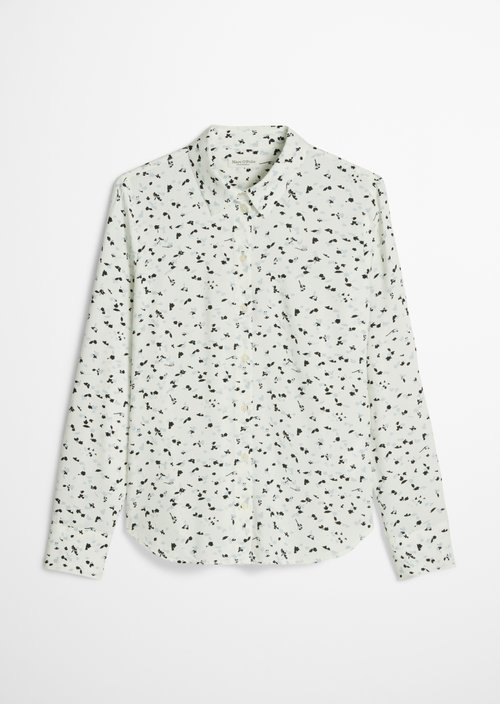 Regular all-over print blouse — Offwhite