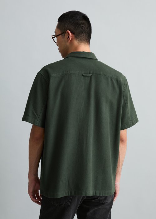 Regular short-sleeved shirt — Moss Green