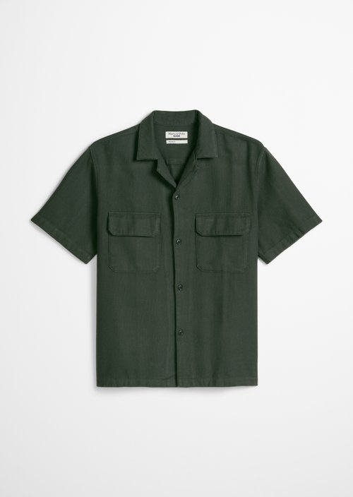 Regular short-sleeved shirt — Moss Green
