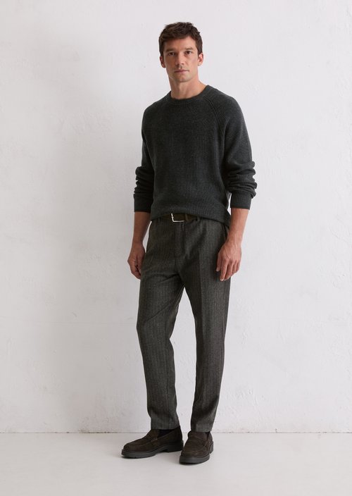 Sweater regular — Dark Grey Melange