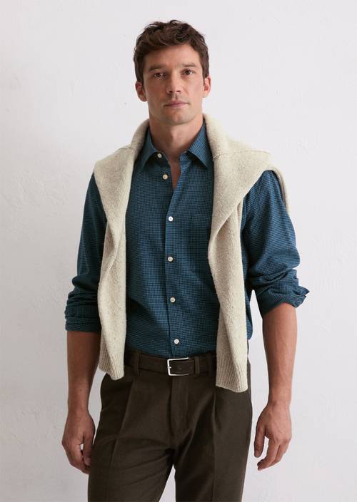 Chemise regular Dark Blue en vue de face