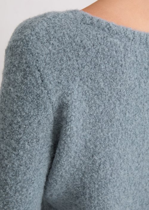 Bouclé sweater regular — Slate Blue