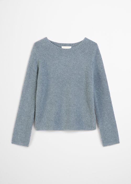 Bouclé sweater regular — Slate Blue