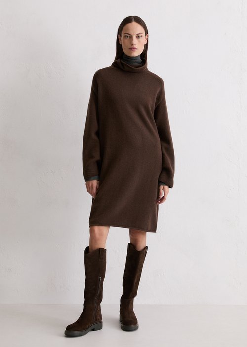 Relaxed knit dress — Shaded Brown