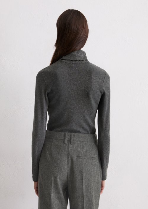 Regular turtleneck longsleeve — Rocky Grey Melange