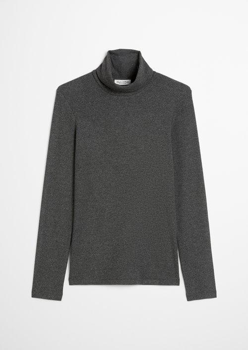 Regular turtleneck longsleeve — Rocky Grey Melange