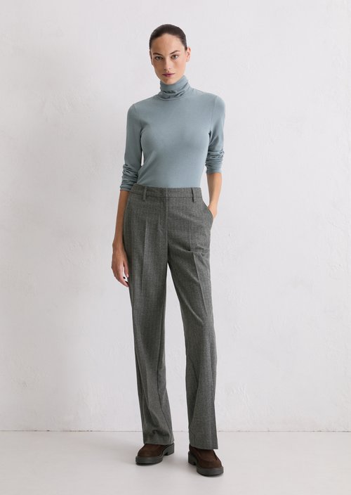 Regular turtleneck longsleeve — Slate Blue