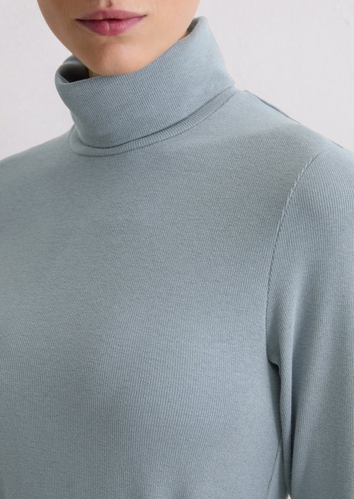 Regular turtleneck longsleeve — Slate Blue