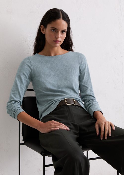 Longsleeve regular — Slate Blue