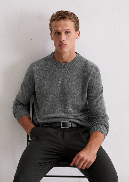 Sweater regular — Graphic Grey Melange